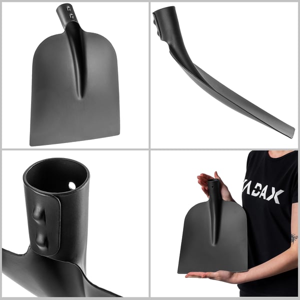 Sandskovl - Skovl/Spade - Stål - Skarp kant - Robust - Universel