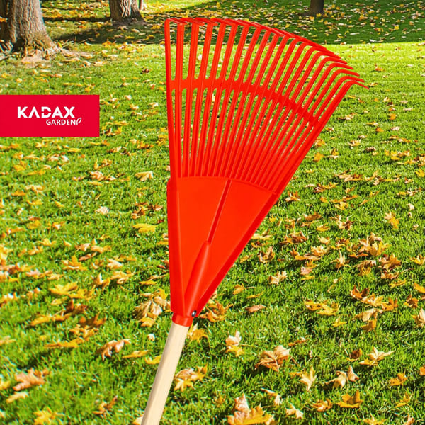 Trädgårdskratta - Löv- och gräskratta - Träskaft 180 cm