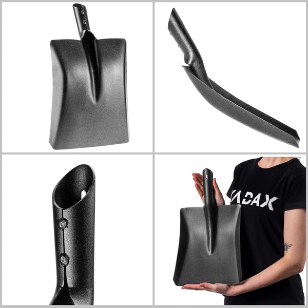 Universalskovl - Sandspade/Skovl - Blad 24 cm - Kraftigt stål - Skarp kant - Robust