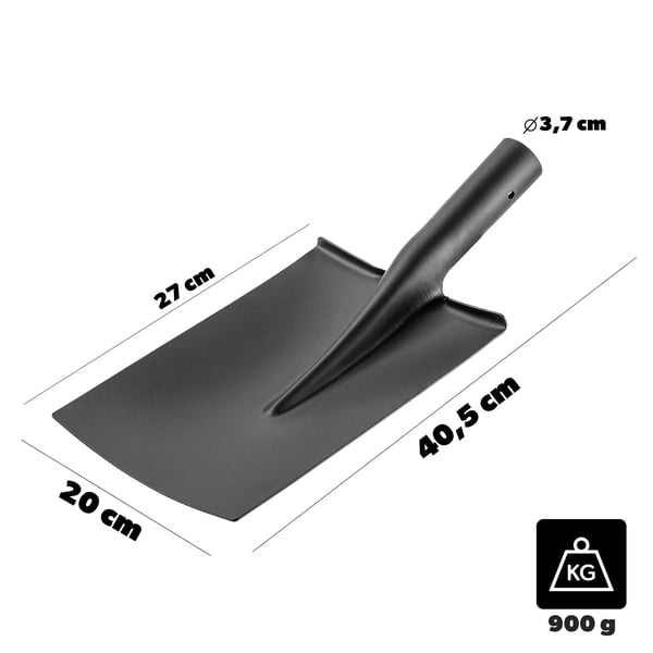 Havespade - Spade / Skovl - Skarp Kant - Robust - Størrelse 20 cm