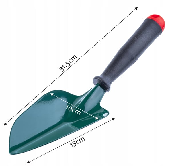 Planteskovl - Håndskovl - Stål - Længde 31 cm