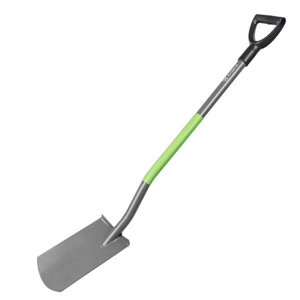 Havespade - Spade/Skovl - 120 cm Skaft - Metalblad - Ergonomisk Greb - Robust