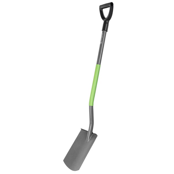 Havespade - Spade/Skovl - 120 cm Skaft - Metalblad - Ergonomisk Greb - Robust