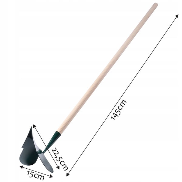 Havespade/Skovl - Spade Med Skaft - 145 cm Længde - Lille