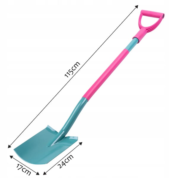 Havespade/skovl - Ergonomisk model - 115 cm - Metal - Ergonomisk skaft