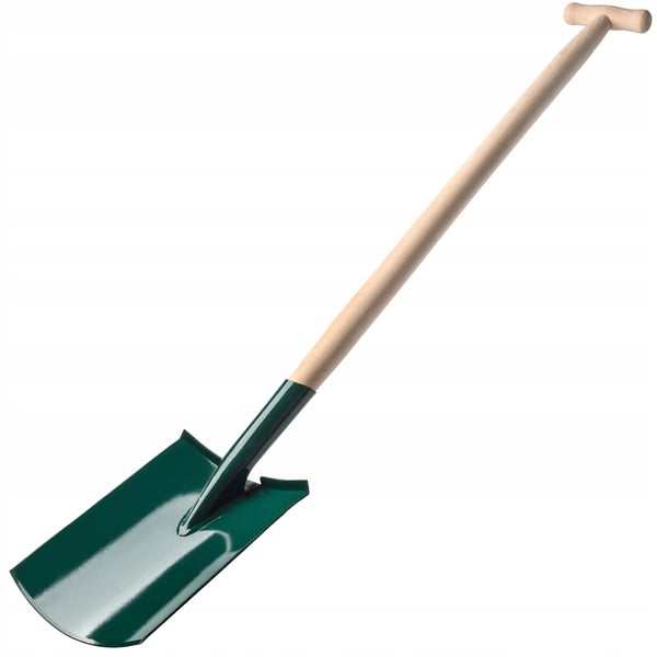 Havespade - Spade/Skovl - Metalblad - Træskaft 117 cm