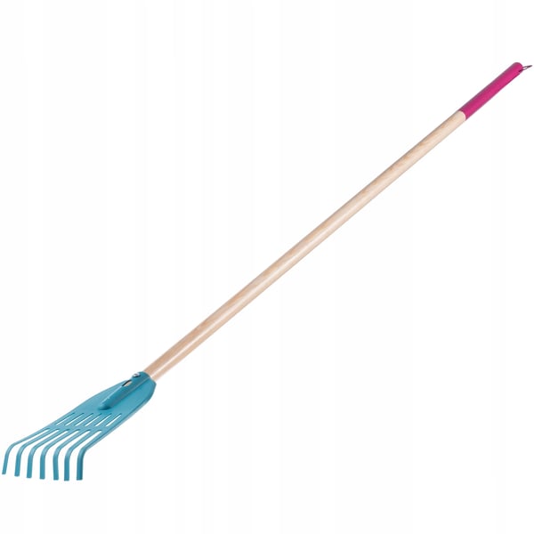 Løvrive i plast - Have-rive - Skaft 150 cm - Til græs og blade