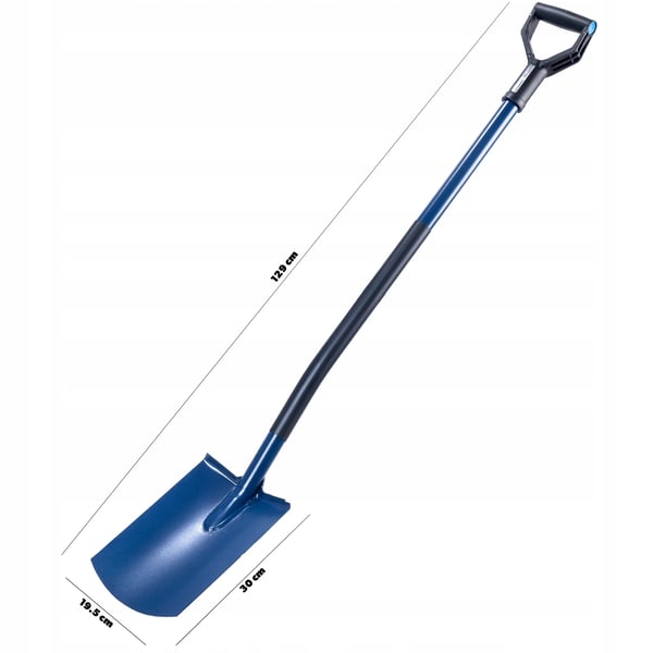 Havespade - Skovl - 125 cm - Metalblad - Ergonomisk greb - Robust