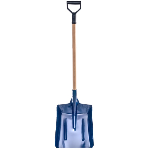 Skovl - Sand-, kul- og askeskovl - Længde 134 cm - Langt skaft - Til aske fra ovn, kul og sand