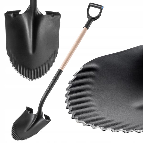 Havespade - Skovl - Metal - Skarpt blad - 130 cm - Ergonomisk skaft - Robust
