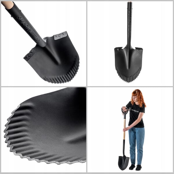 Havespade - Skovl - Metal - Skarpt blad - 130 cm - Ergonomisk skaft - Robust