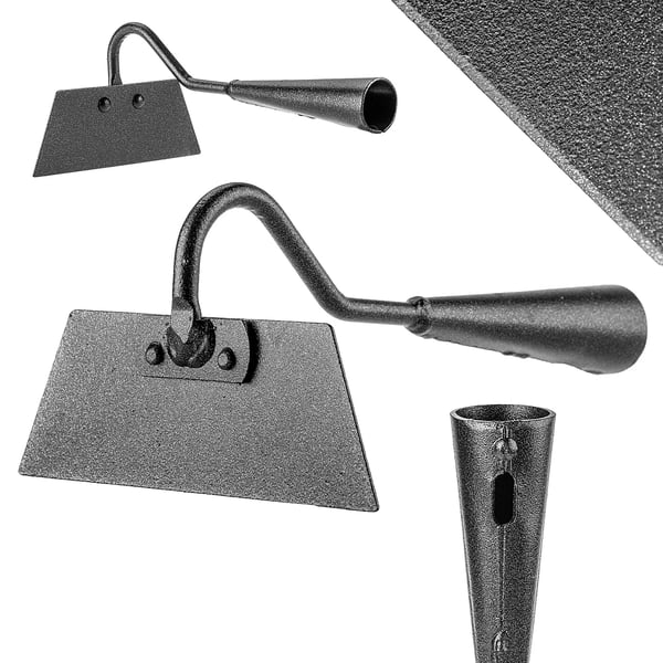 Havehakke - Bøjlehakke/Skuffejern - 14 cm Blad - Stålhoved - Til Ukrudtslugning