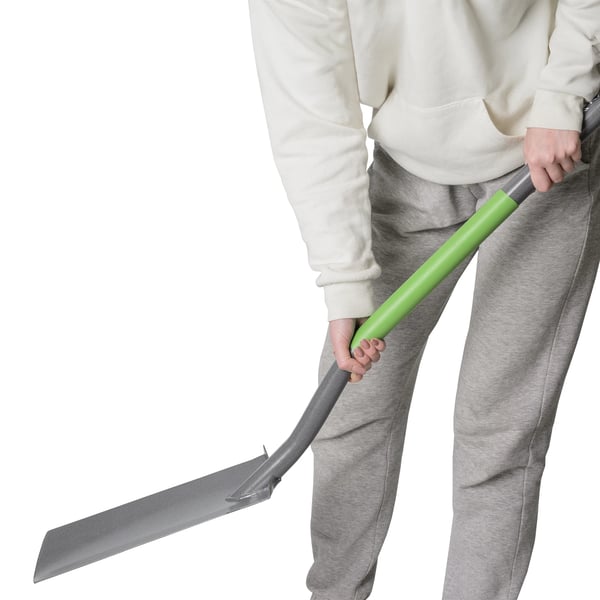 Trädgårdsspade - Dräneringsspade - Smal design - Total längd 126 cm - Spetsigt blad - För smala diken