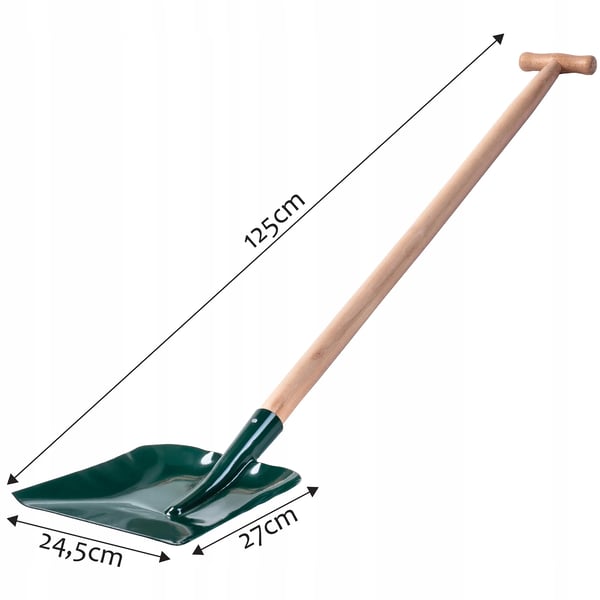 Sandskovl - Skovl - Metalblad - Træskaft - Længde 125 cm