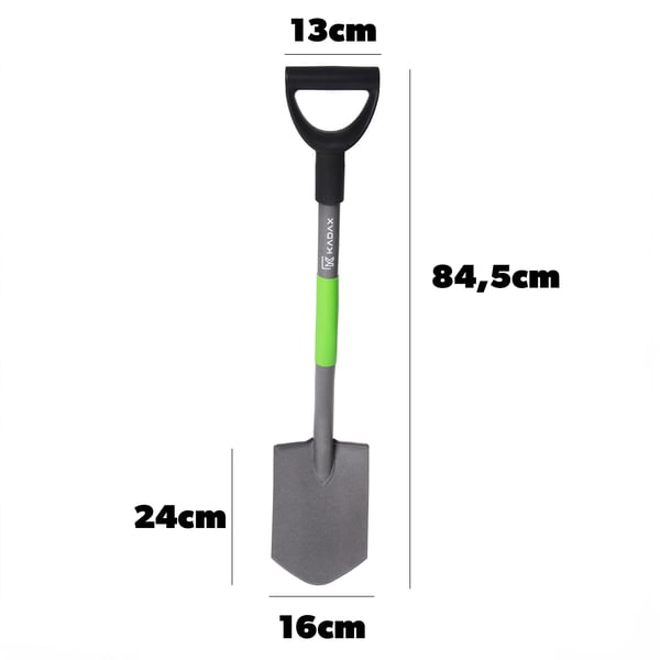 Havespade - Skovl - Skarpt Metalblad - 84 cm Længde - Ergonomisk Greb