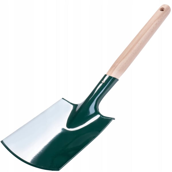 Haveskovl - Havespade i metal - Lille - Robust - 60 cm skaft - Til gravning og plantning