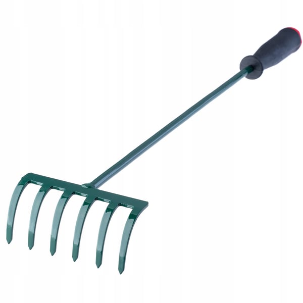 Haverive - Håndrive - Lille - 6 Tænder - 60 cm - Med Hakke