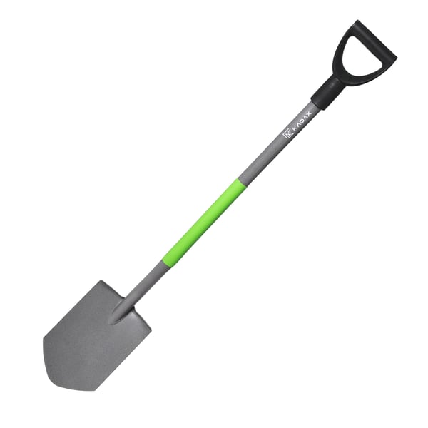Havespade - Skovl/Spade - Længde 119 cm - Skarp Kant - Metalblad - Til Have- og Gravearbejde