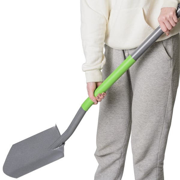 Havespade - Skovl/Spade - Længde 119 cm - Skarp Kant - Metalblad - Til Have- og Gravearbejde