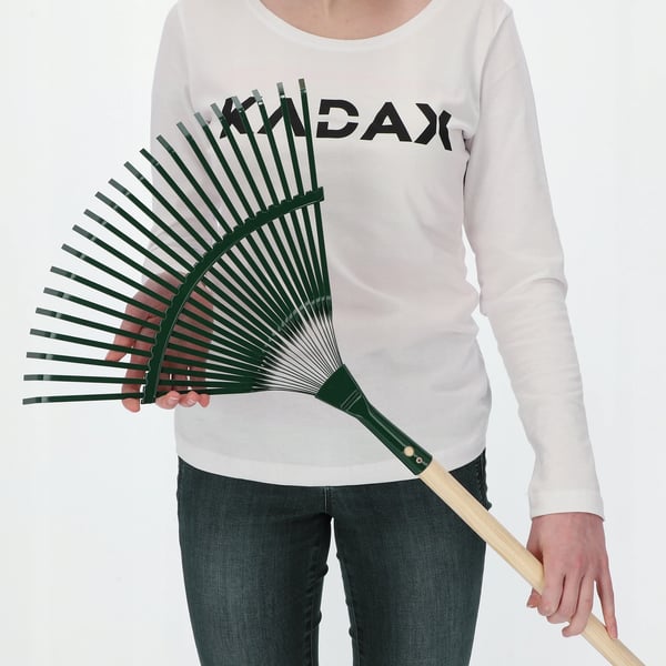 Haverive - Løvrive - 43 cm Bredde - Trådtænder - Til Græs & Blade