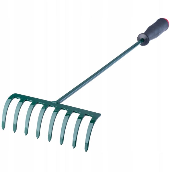 Haverive - Jordrive - 8 Tænder - 60 cm - Med Skaft