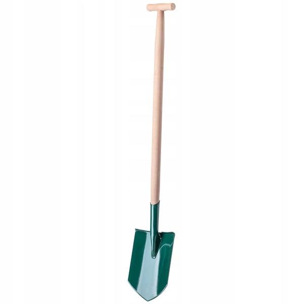 Havespade - Skovl - Skarpt Metalblad - Træskaft - Robust - 116 cm