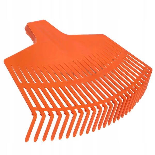 Løvrive - Haverive i plast - Uden skaft - Let og holdbar - Orange