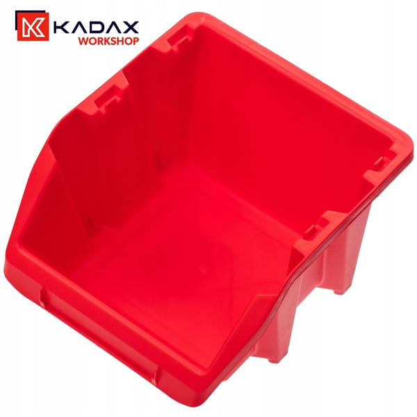 Smådelbakker - Opbevaringsbakker Til Værksted - 187 x 158 mm - 10 stk. - Rød
