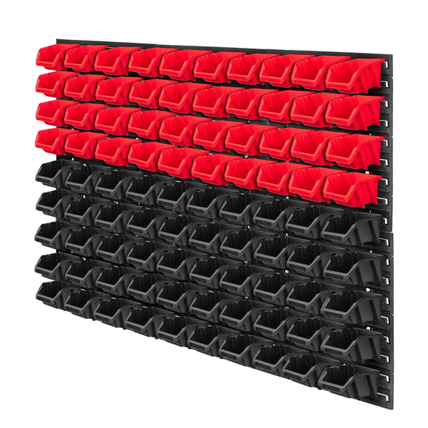 Værktøjstavle - Værktøjsvæg - 117x78 cm - 99 dele - Vægmontering - Til værksted og garage