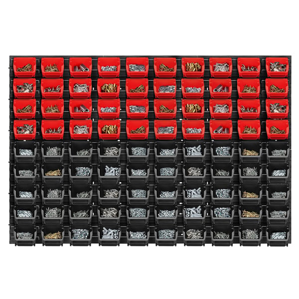 Værktøjstavle - Værktøjsvæg - 117x78 cm - 99 dele - Vægmontering - Til værksted og garage