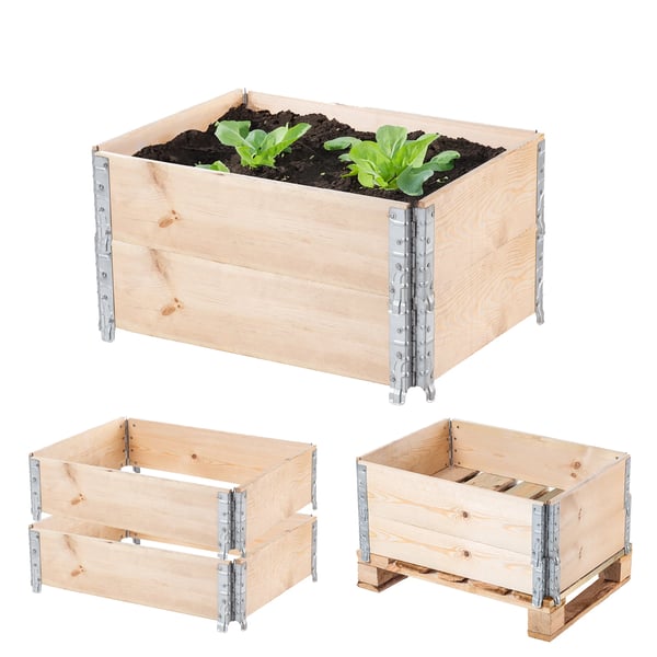 Træpalle - Halvpalle 60x80 cm - 2-pak - Naturtræ