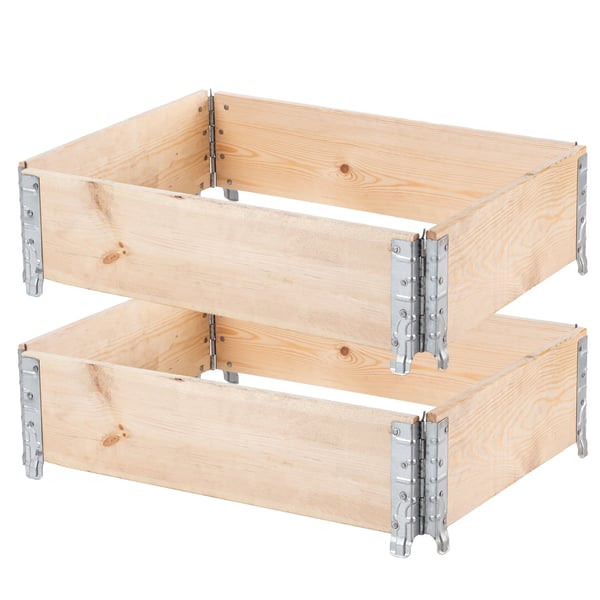 Træpalle - Halvpalle 60x80 cm - 2-pak - Naturtræ
