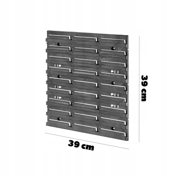 Værktøjstavle/værktøjsvæg - Vægmonteret panel - 39 x 39 cm - Til værksted/garage - Organiser til værktøjsopbevaring