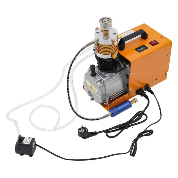 PCP korkeapainekompressori 300 bar, kannettava ilmapumppu, 1,8 kW 2800 rpm 220 V EU-pistoke, painemittarilla