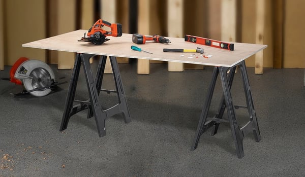 Sågbockar - Arbetsbock Set - För träkapning - Maxbelastning 340 kg - 2-pack
