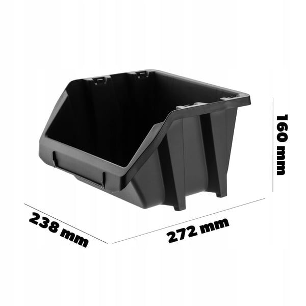 Opbevaringsboks - Værkstedsbakke/Lagerkasse - 27,2 x 23,8 cm - 10-pak