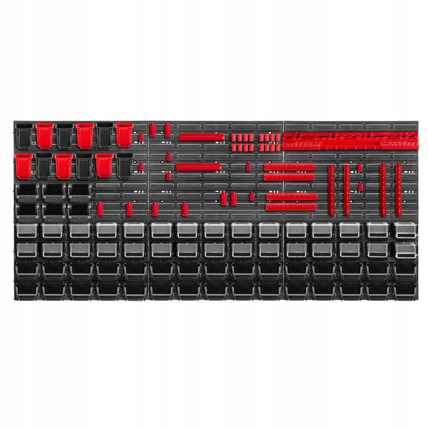 Værktøjsvæg - Pegboard Hulplade Sæt - 174 x 78 cm - 121 Dele - Vægmonteret