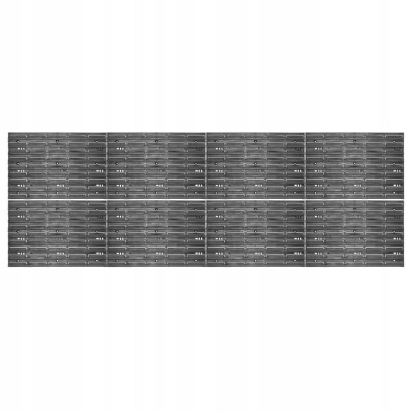 Værktøjstavle - Hulplade/Pegboard - 232 x 78 cm - Vægmonteret - Til Garage & Værksted - Opbevaring & Organisering