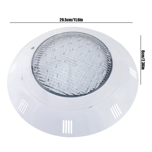 LED Poollys - Undervandslampe - IP68 Vandtæt - Syv Farvetilstande - LED 360° - Sikker 12 V - Selvstændig Installation - Uden Lyskilde