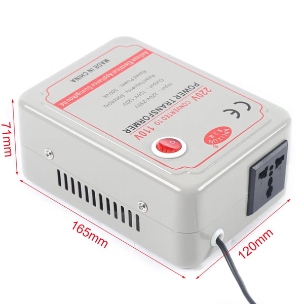 Spændingsomformer - Nedtransformer - 220–250 V til 100–120 V - 500 W - Til Elektronik og Eludstyr - Indigo