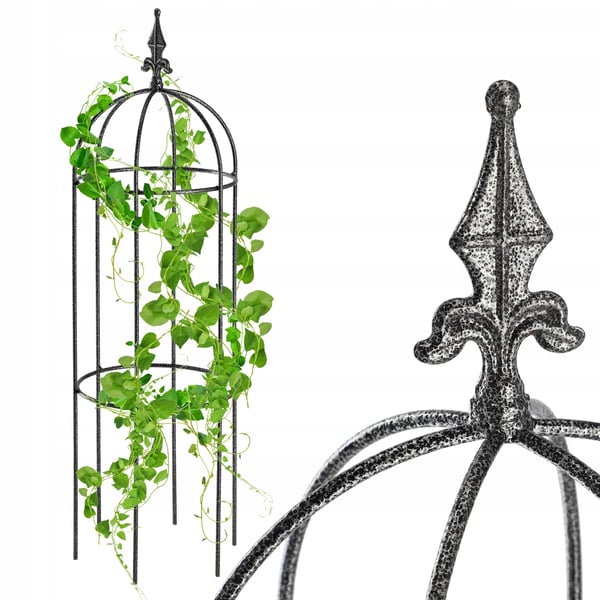 Haveespalier - Pergola Plantestøtte - Til Klatreplanter - Højde 100 cm - Sort