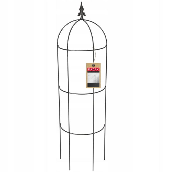 Haveobelisk - Plantestøtte Espalier - 120 cm - Metal - Til Klatreplanter - Grå