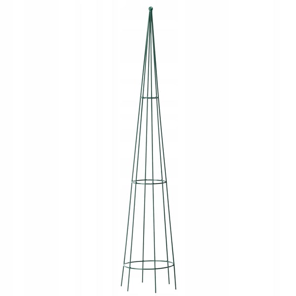 Plantestøtte - Kegleformet klatrestativ - 120 cm - Mørkegrøn