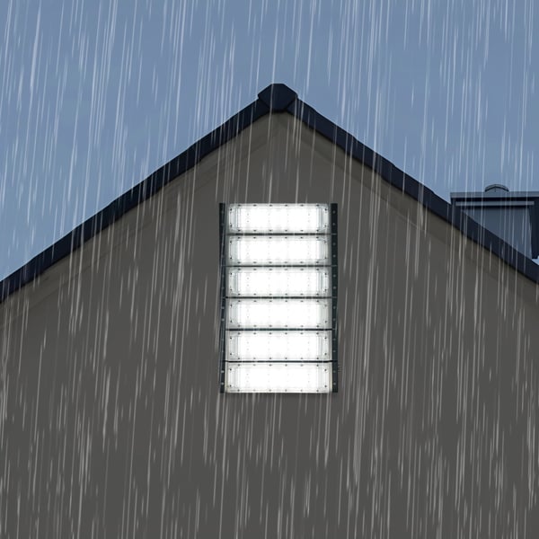 LED Projektør - 300 W Udendørs Floodlight - IP67 Vandtæt - 220 V AC - 180° Justerbar - Aluminiumhus - Kold hvid