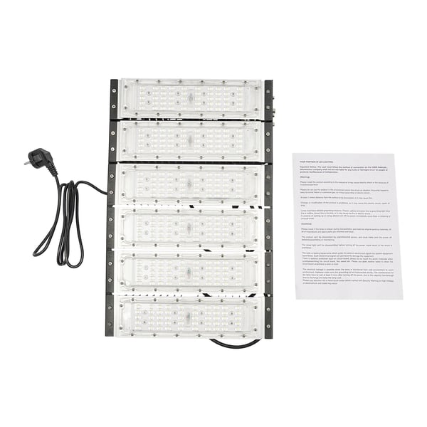LED Projektør - 300 W Udendørs Floodlight - IP67 Vandtæt - 220 V AC - 180° Justerbar - Aluminiumhus - Kold hvid