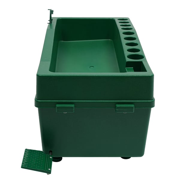 Golfbolddispenser - Boldautomat - ABS-plast - Kapacitet 100 bolde - Justerbar højde - Skridsikkert design - Mobilholder