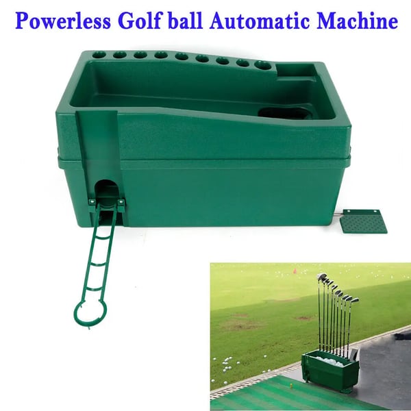 Golfbolddispenser - Boldautomat - ABS-plast - Kapacitet 100 bolde - Justerbar højde - Skridsikkert design - Mobilholder