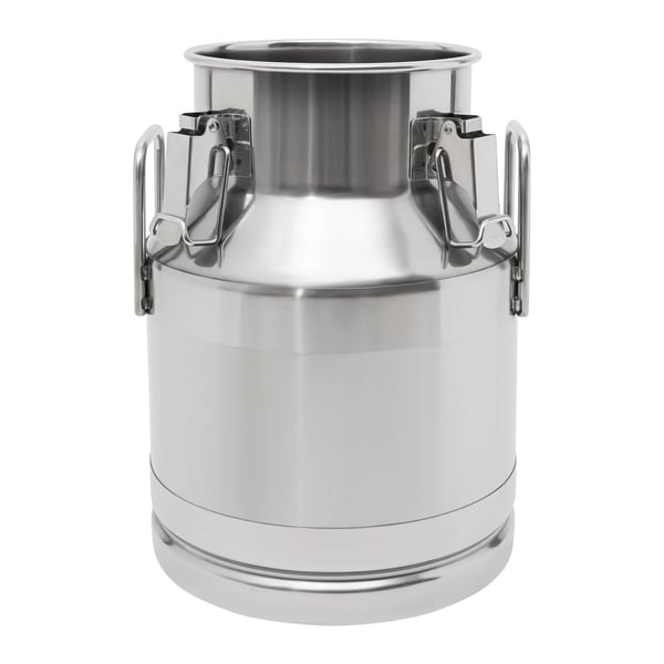 Maitotonkka - Säiliö ruostumattomasta teräksestä - 64 gal (242 l) Tilavuus - Silikonitiiviste - Kantokahvat - Ruosteenkestävä - Juomille