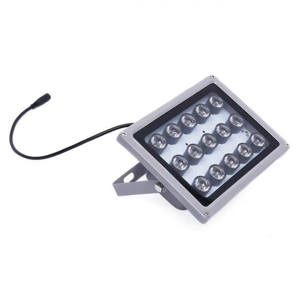 IR infrarød spotlight - Bærbar projektør - 30 W - Vandtæt og varmebestandig - Lysfølsom sensor - Justerbar vinkel - Nem installation