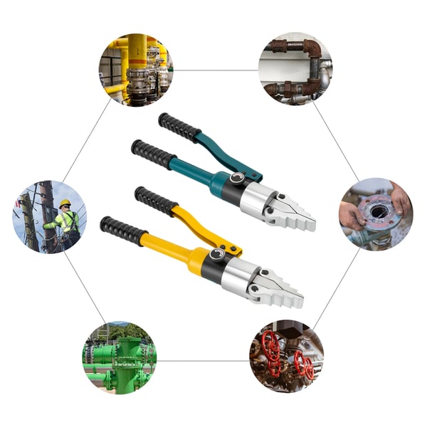 Hydraulisk spreder - Klemmeværktøj i legeret stål - Maks. spredebredde 46 cm - Ergonomisk greb - Bærbar med opbevaringsboks